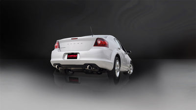 2.5in Cat-Back Dual Rear Exit w/ 4in Polished Tip <br> 11-14 Chrysler 300, Dodge Avenger