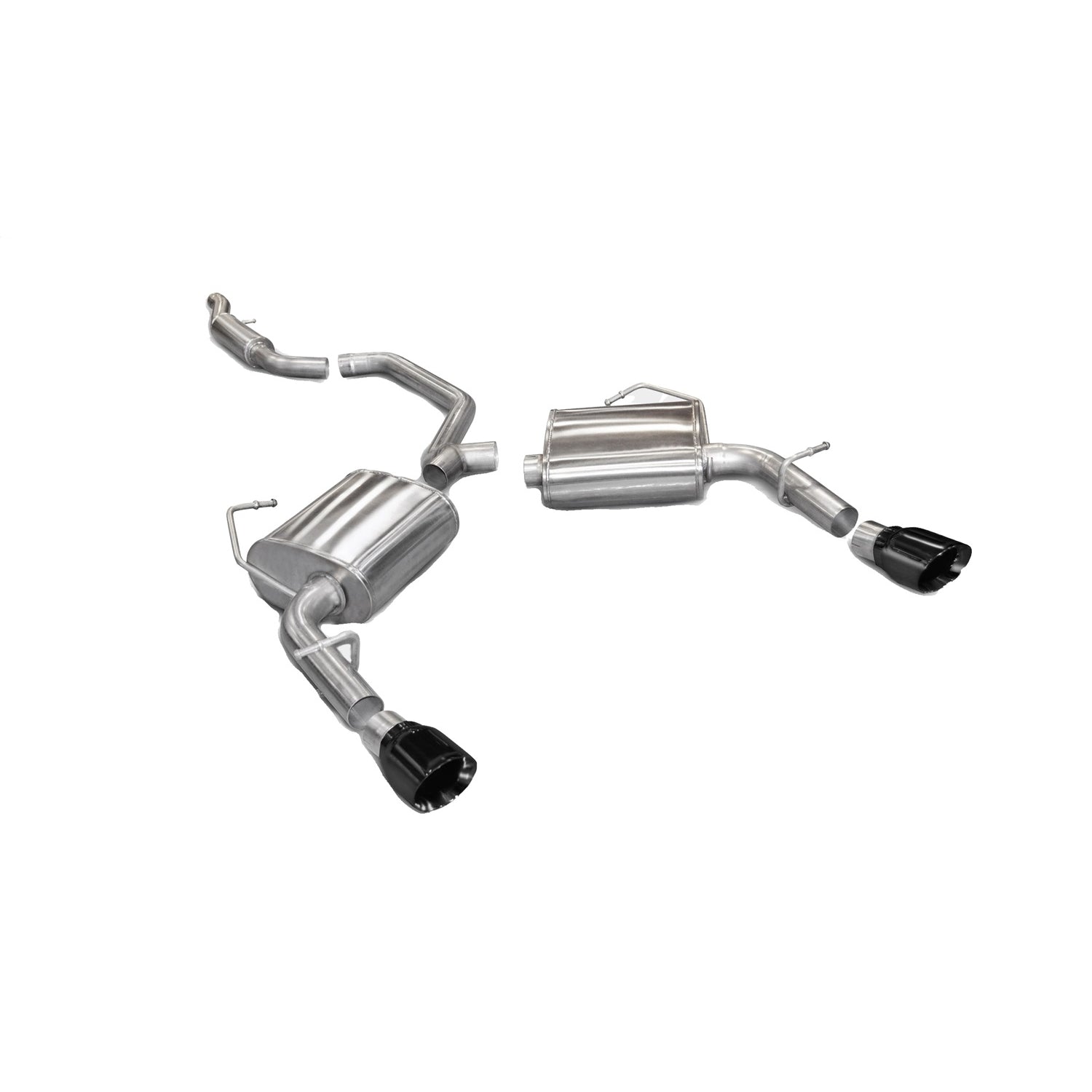 2.5in Cat-Back Dual Rear Exit with Single 4in Tips <br> 11-14 Chrysler 300, Dodge Avenger