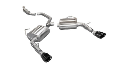 2.5in Cat-Back Dual Rear Exit with Single 4in Tips <br> 11-14 Chrysler 300, Dodge Avenger