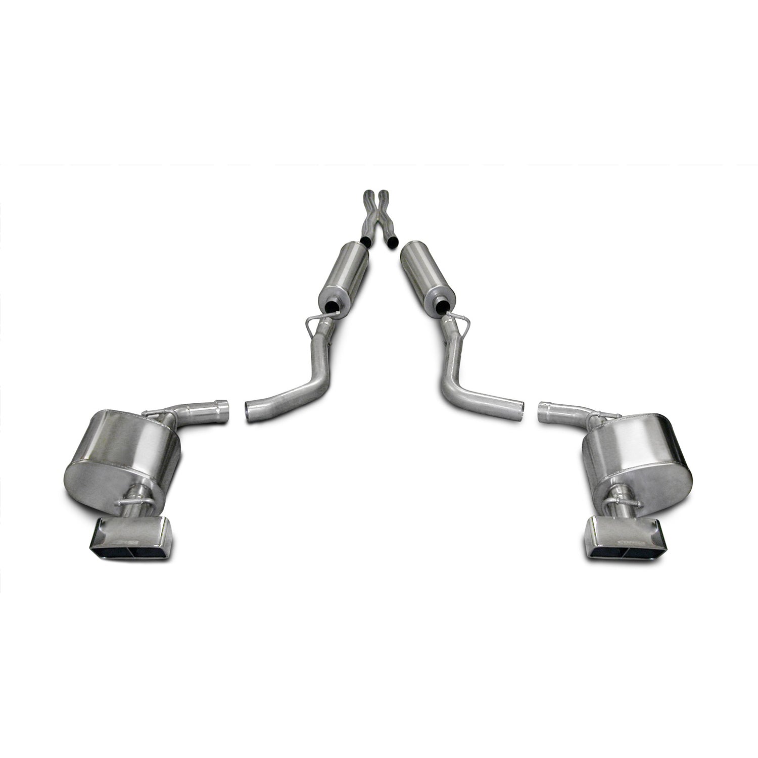 2.5in Cat-Back Dual Rear Exit with Tips <br> 2009-2010 Dodge Challenger