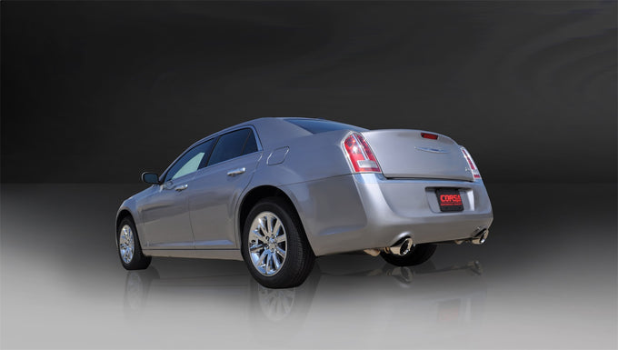 2.5in Cat-Back Dual Rear Exit with Single 3.5in Tips <br> 05-10 Chrysler 300, Dodge Charger Magnum