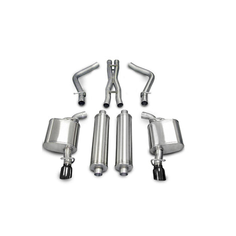 2.5in Cat-Back Dual Rear Exit W/ Single 3.5in Tips <br> 05-10 Chrysler 300, Dodge Charger Magnum
