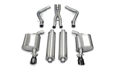2.5in Cat-Back Dual Rear Exit W/ Single 3.5in Tips <br> 05-10 Chrysler 300, Dodge Charger Magnum