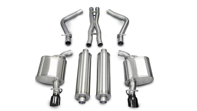 2.5in Cat-Back Dual Rear Exit W/ Single 3.5in Tips <br> 05-10 Chrysler 300, Dodge Charger Magnum