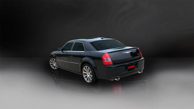 2.75in Cat-Back Dual Rear Exit w/ Single 4in Tips <br> 08-10 Chrysler 300 06-10 Dodge Charger Magnum