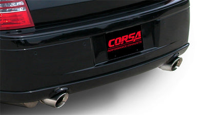 2.75in Cat-Back Dual Rear Exit w/ Single 4in Tips <br> 08-10 Chrysler 300 06-10 Dodge Charger Magnum