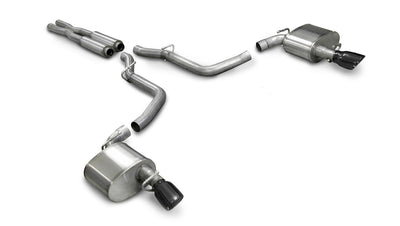 2.75in Cat-Back Dual Rear Exit W/ Single 4in Tips <br> 08-10 Chrysler 300 06-10 Dodge Charger Magnum