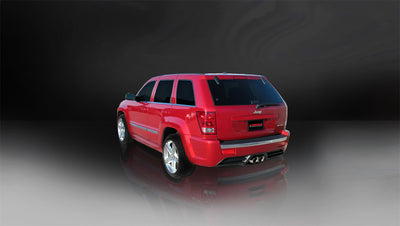 2.5in Cat-Back Dual Center Rear Exit w/ 4in Tip <br> 2006-2010 Jeep Grand Cherokee