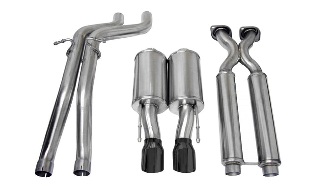 2.5in Cat-Back Dual Center Rear Exit W/ 4in Tips <br> 2006-2010 Jeep Grand Cherokee