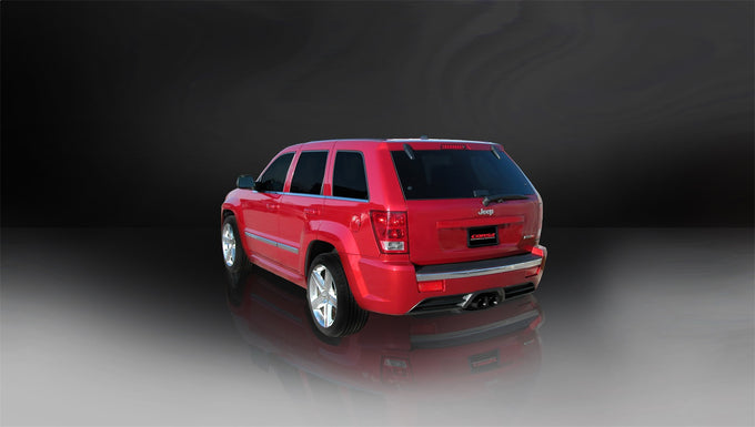 2.5in Cat-Back Dual Center Rear Exit W/ 4in Tips <br> 2006-2010 Jeep Grand Cherokee