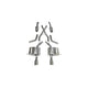 2.5in Cat-Back Dual Rear Exit w/ 4.5in Polished Tip <br> 2011-2025 Dodge Durango