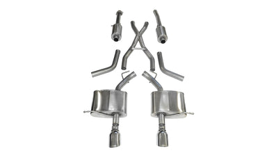 2.5in Cat-Back Dual Rear Exit w/ 4.5in Polished Tip <br> 2011-2025 Dodge Durango