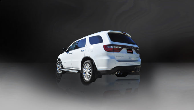 2.5in Cat-Back Dual Rear Exit w/ 4.5in Polished Tip <br> 2011-2025 Dodge Durango