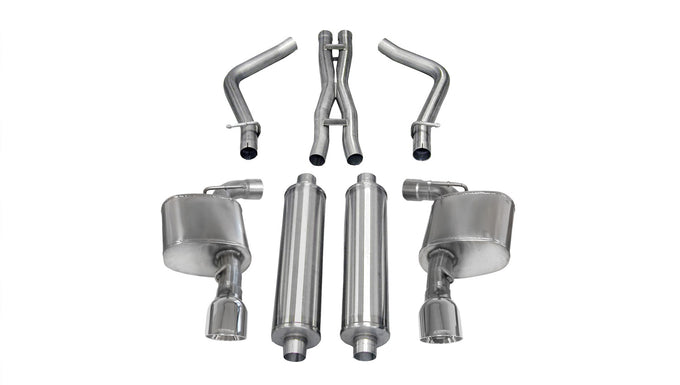 2.75in Cat-Back Dual Rear Exit w/ Single 4.5in Tips <br> 12-14 Dodge Charger, Chrysler 300
