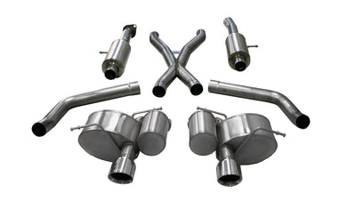 2.75in Cat-Back Dual Rear Exit w/Single 4.5in Tips <br> 2012-2021 Jeep Grand Cherokee