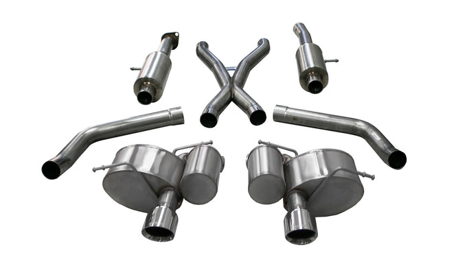 2.75in Cat-Back Dual Rear Exit w/Single 4.5in Tips <br> 2012-2021 Jeep Grand Cherokee