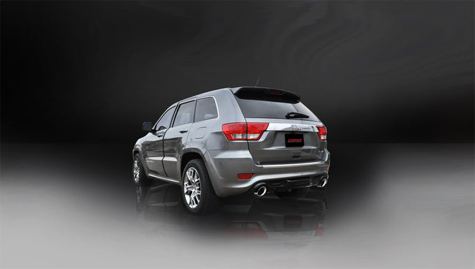 2.75in Cat-Back Dual Rear Exit w/Single 4.5in Tips <br> 2012-2021 Jeep Grand Cherokee