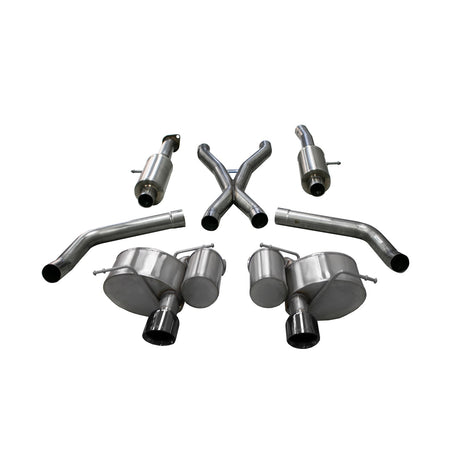 2.75in Cat-Back Dual Rear Exit w/ Single 4.5in Tips <br> 2012-2021 Jeep Grand Cherokee