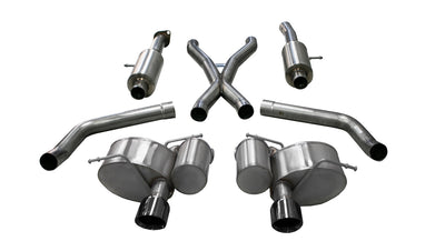 2.75in Cat-Back Dual Rear Exit w/ Single 4.5in Tips <br> 2012-2021 Jeep Grand Cherokee
