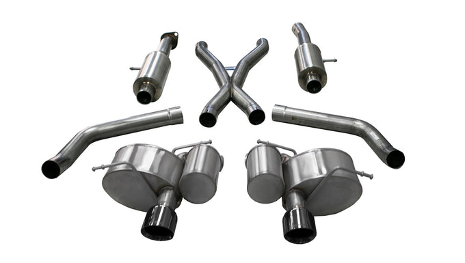 2.75in Cat-Back Dual Rear Exit w/ Single 4.5in Tips <br> 2012-2021 Jeep Grand Cherokee
