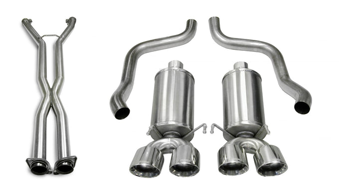 2.5in Cat-Back Dual Rear Exit with Twin 3.5in Tips <br> 2005-2008 Chevrolet Corvette
