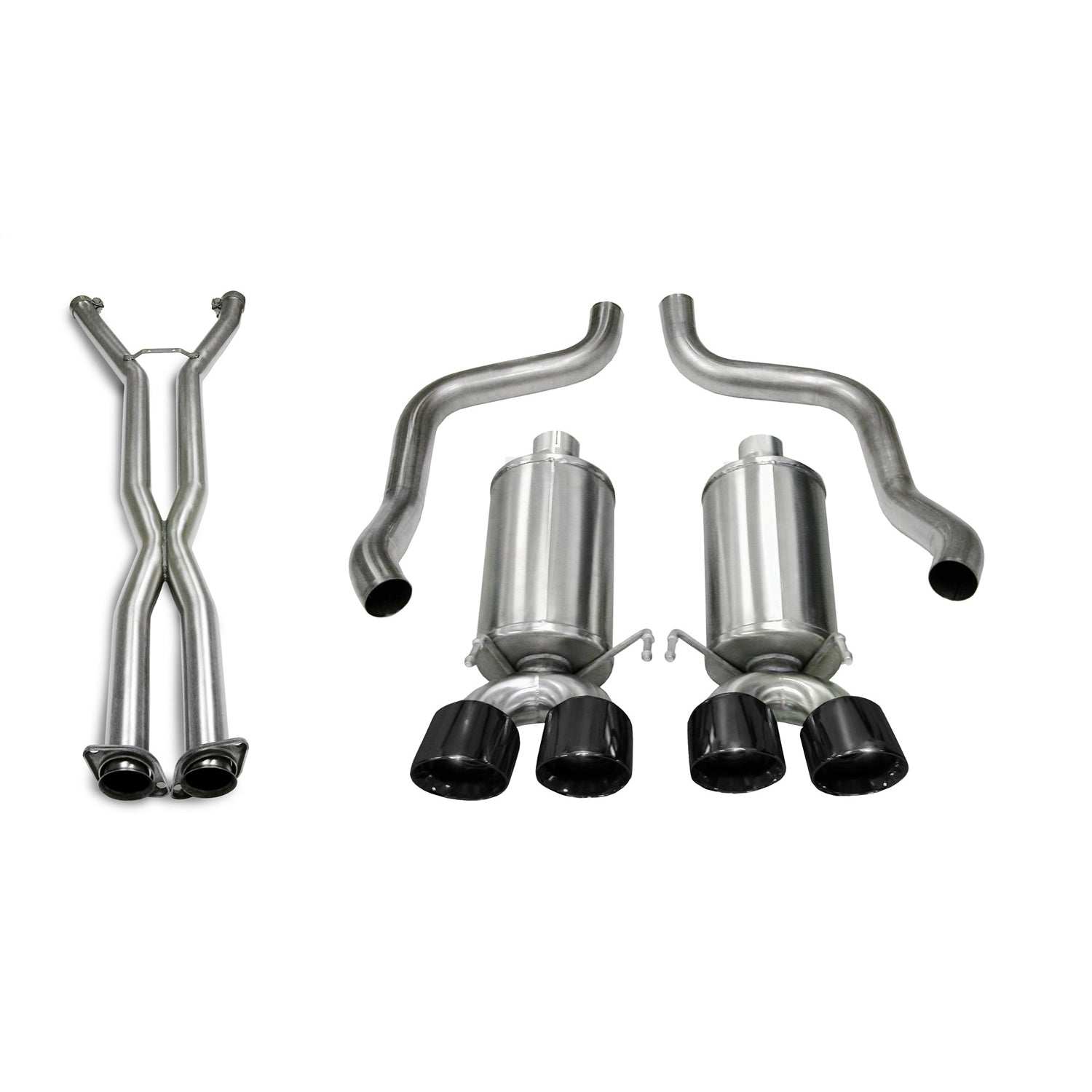 2.5in Cat-Back Dual Rear Exit with Twin 3.5in Tips <br> 2005-2008 Chevrolet Corvette