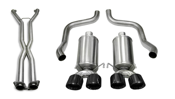 2.5in Cat-Back Dual Rear Exit with Twin 3.5in Tips <br> 2005-2008 Chevrolet Corvette