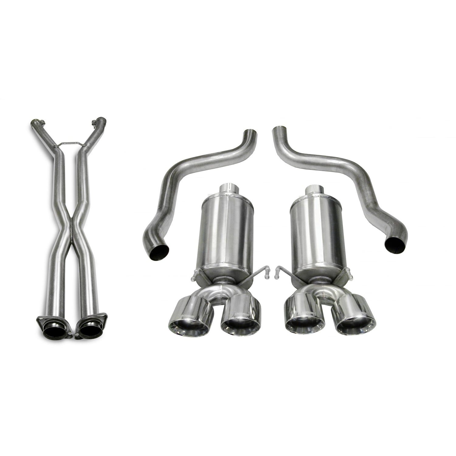 2.5in Cat-Back Dual Rear Exit with Twin 3.5in Tips <br> 2006-2008 Chevrolet Corvette