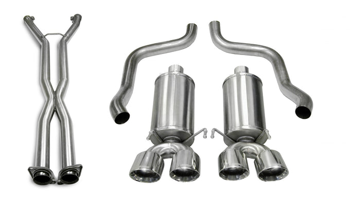 2.5in Cat-Back Dual Rear Exit with Twin 3.5in Tips <br> 2006-2008 Chevrolet Corvette