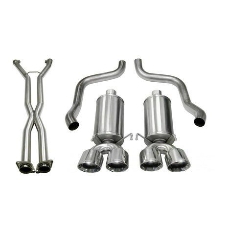 2.5in Cat-Back Dual Rear Exit with Twin 3.5in Tips <br> 2009-2013 Chevrolet Corvette