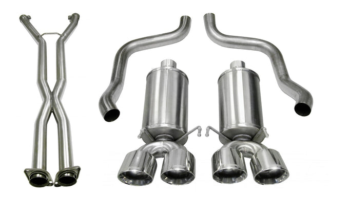 2.5in Cat-Back Dual Rear Exit with Twin 3.5in Tips <br> 2009-2013 Chevrolet Corvette