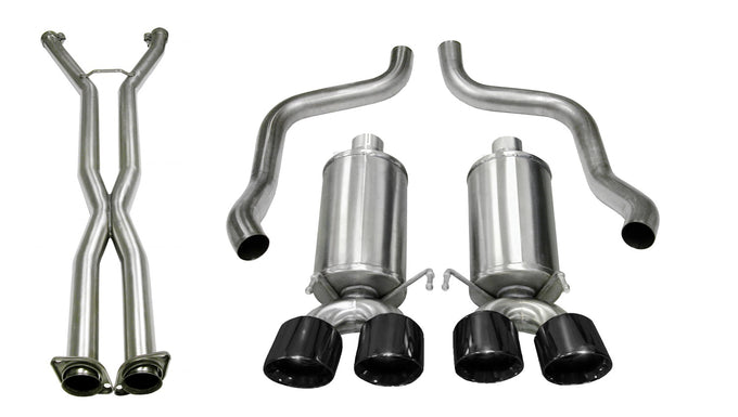 2.5in Cat-Back Dual Rear Exit with Twin 3.5in Tips <br> 2009-2013 Chevrolet Corvette