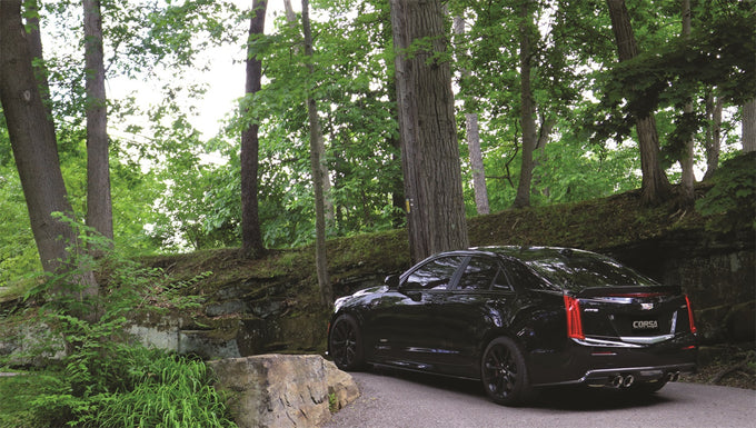 2.5in Axle-Back Dual Rear Exit with Turn Downs <br> 2016-2019 Cadillac ATS