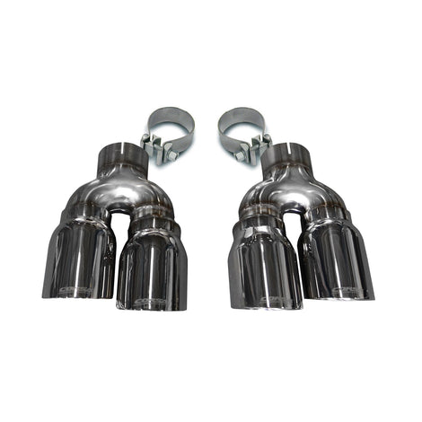 Twin 4.0in. Polished Pro-Series Tip Kit <br> 2016-2019 Cadillac ATS
