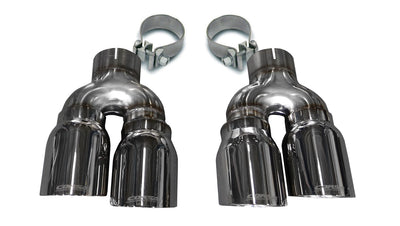 Twin 4.0in. Polished Pro-Series Tip Kit <br> 2016-2019 Cadillac ATS
