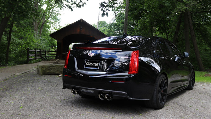 Twin 4.0in. Polished Pro-Series Tip Kit <br> 2016-2019 Cadillac ATS