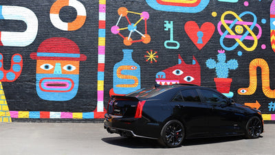 Twin 4.0in. Black PVD Pro-Series Tip Kit <br> 2016-2019 Cadillac ATS