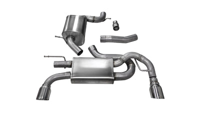 3in Cat-Back Dual Rear Exit w/ 4in Polished Tips <br> 10-14 Volkswagen GTI, 2013 Golf