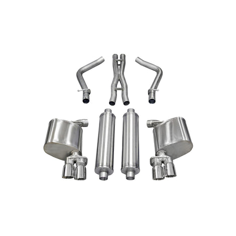 2.5in Cat-Back Dual Rear Exit w/ 3in Polished Tips <br> 2011-2014 Dodge Charger