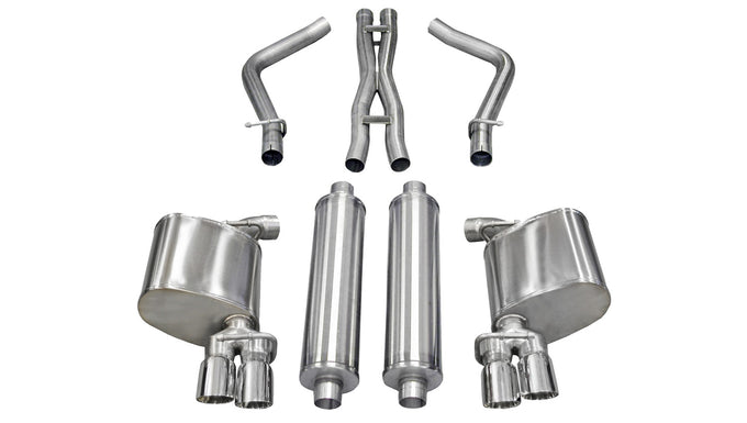 2.5in Cat-Back Dual Rear Exit w/ 3in Polished Tips <br> 2011-2014 Dodge Charger