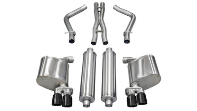 2.5in Cat-Back Dual Rear Exit w/ Twin 3in Tips <br> 2011-2014 Dodge Charger