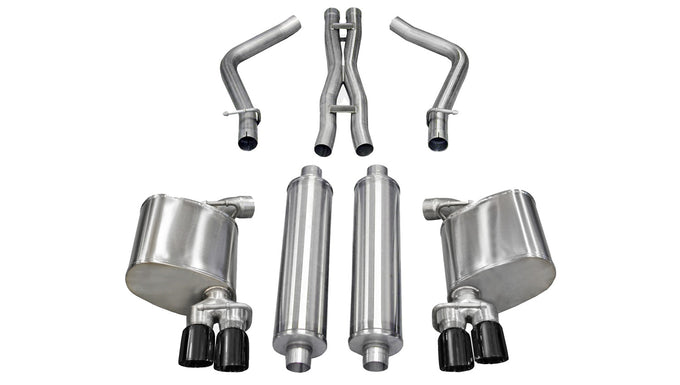 2.5in Cat-Back Dual Rear Exit w/ Twin 3in Tips <br> 2011-2014 Dodge Charger