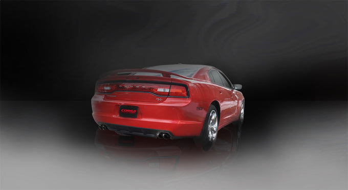 2.5in Cat-Back Dual Rear Exit w/ Twin 3in Tips <br> 2011-2014 Dodge Charger