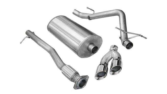 3in Cat-Back Single Exit w/4in Polished Tips <br> 11-13 Chevy Silvera GMC Sierra 1500