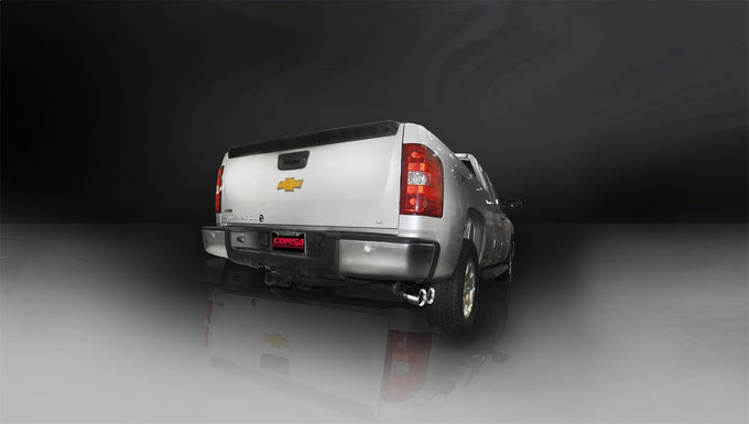 3in Cat-Back Single Exit w/4in Polished Tips <br> 11-13 Chevy Silvera GMC Sierra 1500