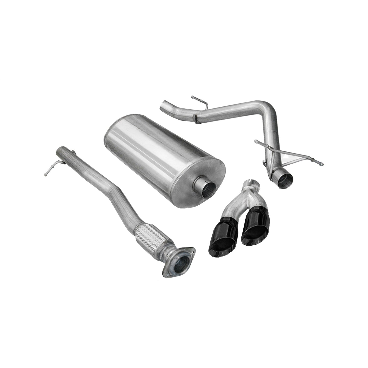 3in Cat-Back Single Exit w/ 4in Tips <br> 11-13 Chevy Silvera GMC Sierra 1500
