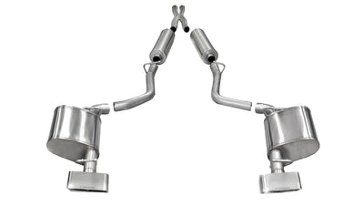 2.5in Cat-Back Dual Rear Exit W/GTX2 Polished Tips <br> 2011-2014 Dodge Challenger