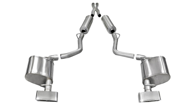 2.5in Cat-Back Dual Rear Exit W/GTX2 Polished Tips <br> 2011-2014 Dodge Challenger