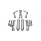 2.5in Cat-Back Dual Rear Exit w/ Single 4.5in Tips <br> 2011-2014 Chrysler 300