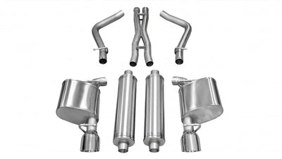 2.5in Cat-Back Dual Rear Exit w/ Single 4.5in Tips <br> 2011-2014 Chrysler 300
